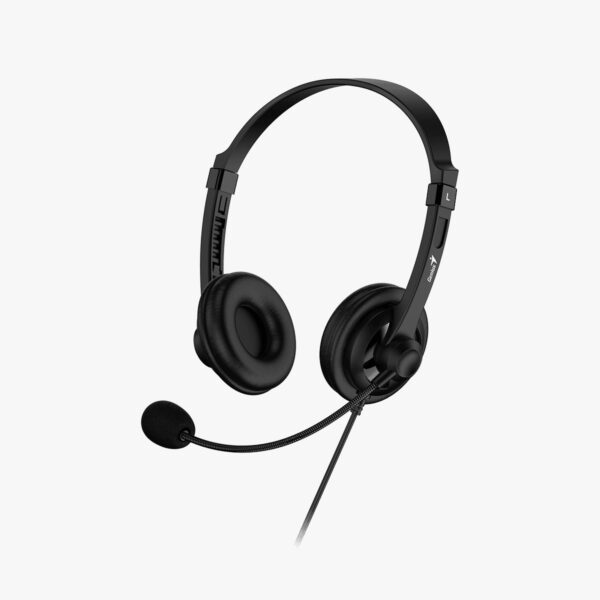 Auriculares Diadema Genius Hs-230u Stereo Usb Tipo C Color Negro