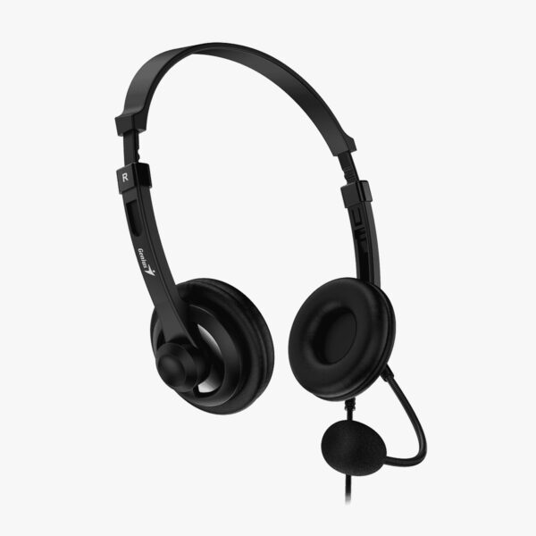 Auriculares Diadema Genius Hs-230u Stereo Usb Tipo C Color Negro